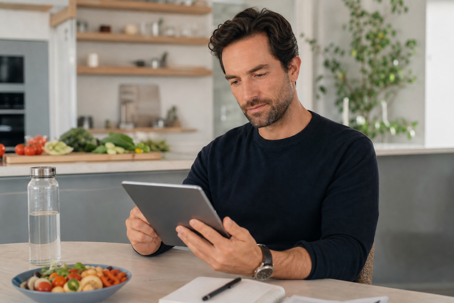 Member reviewing a personalized health plan
